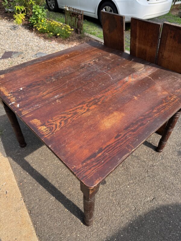 table, antique oak