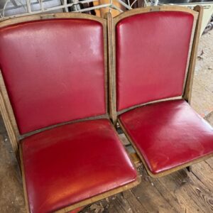 Chairs. A set of theater seats.