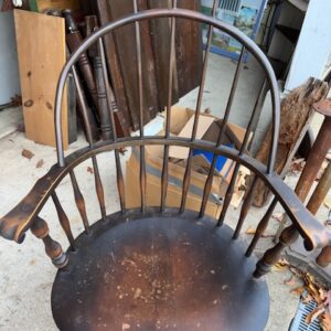 Mass Nichols Stone American Comb Back Windsor Chair
