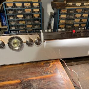 Light Fixture , Repurposed Mid Century Stove