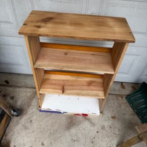 Bookshelf, reclaimed wood