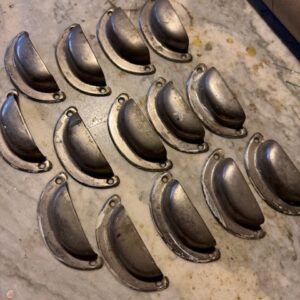 Drawer pulls, Antique nickel plate