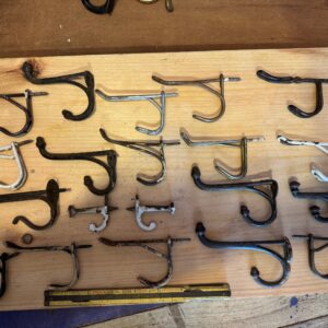 Hooks, antique, iron