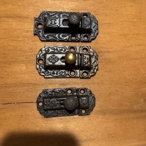 cabinet latches, victorian