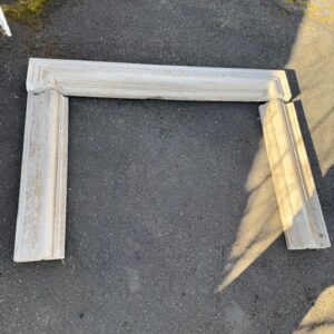 fireplace , surround ,limestone