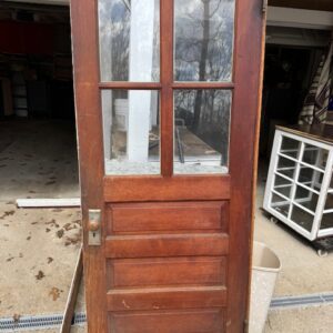 door, vintage four light