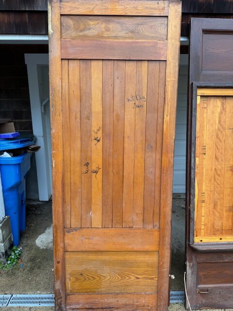 wood panels, antique, school partitions