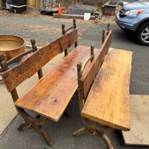 Bench ,custom , live edge, reclaimed wood