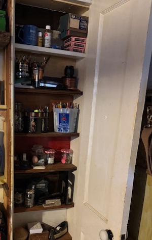 Cabinet, reclaimed wood