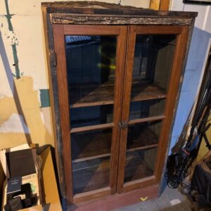 Cabinet, storage, reclaimed wood