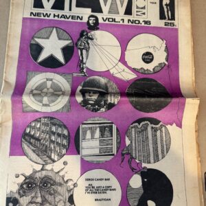 newspaper, " New Haven from Behind " April, 1970