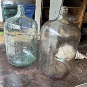 wine bottles, carboys, demijohns